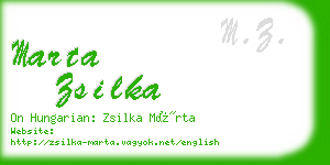 marta zsilka business card